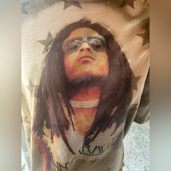 Graphic T-Shirt with Star Design - Picture 1 of 5